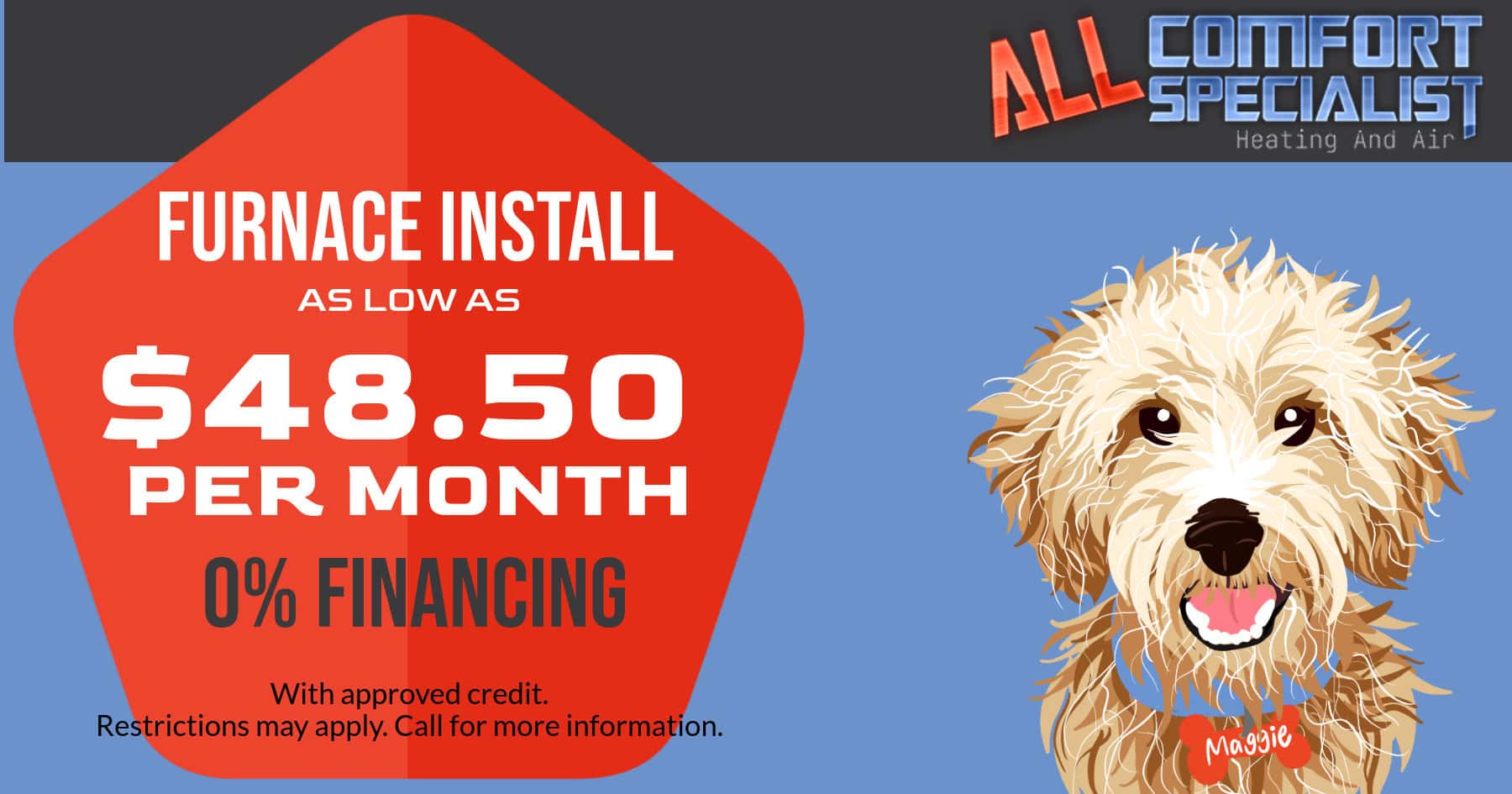 Furnace Install as low as $48.50 per month
